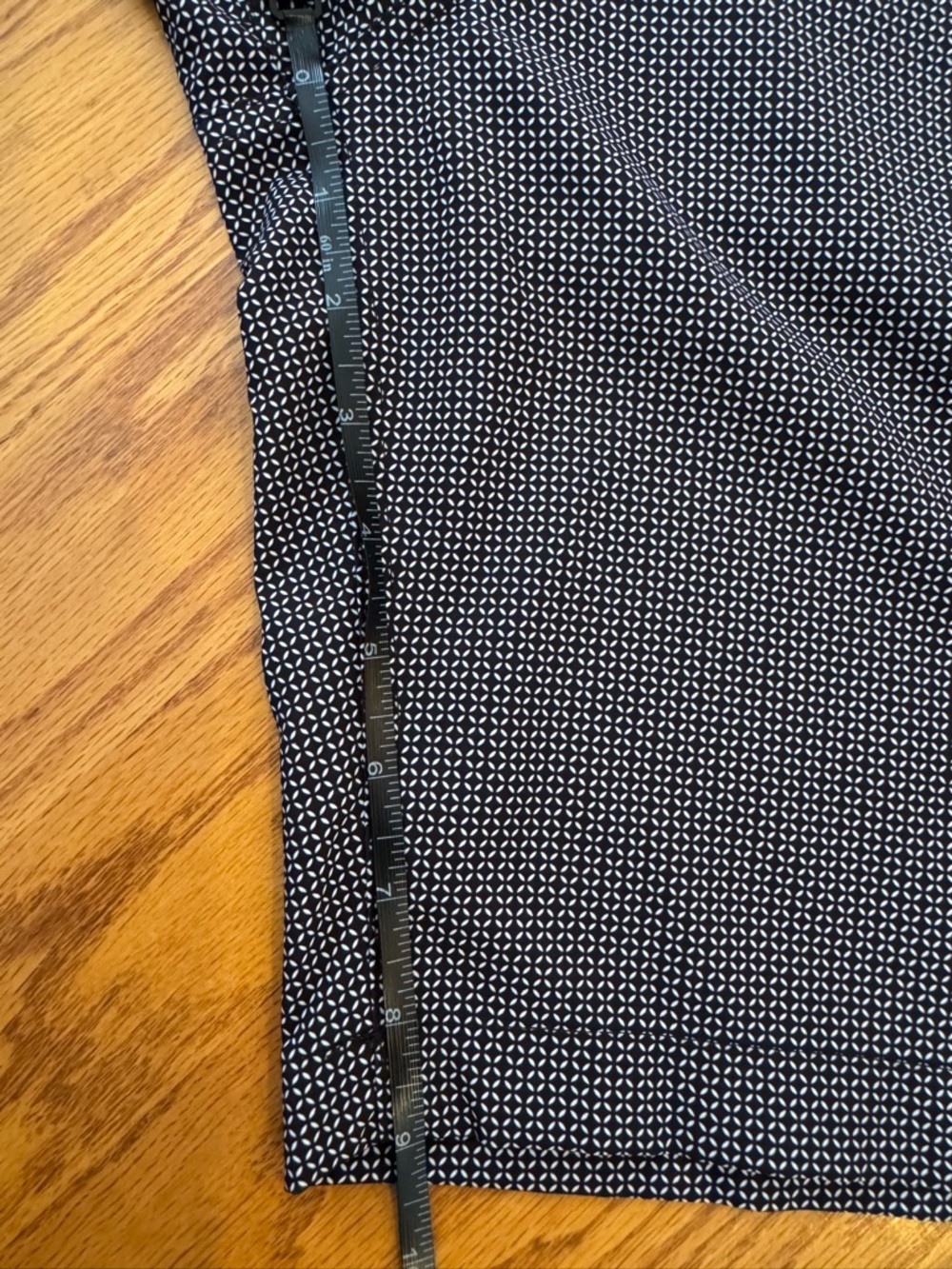 Johnnie O Mens Golf Shorts Size 34 Black White Geometric Performance Stretch - Picture 10 of 11